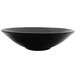 An Elite Global Solutions black melamine bowl.