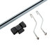 Metal brackets and a metal rod for a Bulman Trim Master.