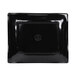 A black rectangular Elite Global Solutions Ming wave platter.