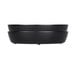 Two black Elite Global Solutions oval melamine bowls on a white background.