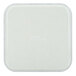 A white square Cambro tray with a white border.