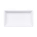 A white rectangular Elite Global Solutions melamine bowl on a white background.