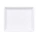 A white rectangular melamine bowl on a white background.