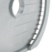 A close-up of a grey plastic and metal Robot Coupe 3/8" French Fry Dicing Grid.