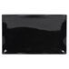 A black rectangular Elite Global Solutions Ming wave platter.