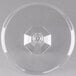 A clear glass dish with a circular base and clear glass dome.