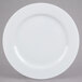 A 10 Strawberry Street Classic White porcelain charger plate with a round edge on a white background.