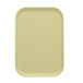 A rectangular Cambro lemon chiffon tray insert.