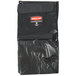 A black Rubbermaid replacement bag with a red and white logo.