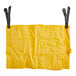 A yellow nylon bag with black straps.