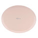 A light peach oval fiberglass tray with a white border.