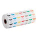 A roll of Noble Products removable day of the week labels in different colors.