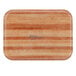 A rectangular wooden tray with a small light wood strip in the middle.