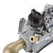 A Cooking Performance Group natural gas safety control valve with brass fittings.
