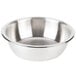a silver bowl with a white background