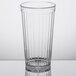 A clear GET plastic tumbler.