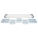 A MetroMax metal grid shelf with white removable mat on a white background.