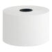 A large white thermal paper roll for gas pumps.