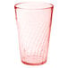 A red plastic GET tumbler.