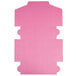 A pink rectangular box with cut out corners.