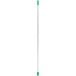 A white pole with green and white Unger T3180 window cleaning attachments.