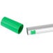 A green plastic Unger extension tube with a screw cap.