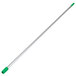 A Unger TelePlus extension pole with a green and metal handle.