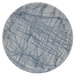 A round gray Cambro tray with black swirl lines.