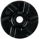 A black Crathco impeller with holes in it.