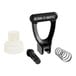 A black and white Bunn faucet repair kit with a black handle and white plastic tube.