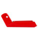 A red plastic Bunn lift faucet handle.