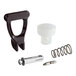 A Bunn faucet repair kit with a black plastic and metal object with a black handle.