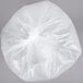 A close-up of a white Berry trash bag.