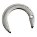 A silver metal Bunn faucet shank C-ring with a hole in it.