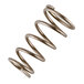 A close-up of a metal spring.