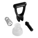 A Bunn iced tea faucet repair kit with a black plastic handle and white text.