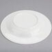 A Homer Laughlin wide rim china soup bowl in white.