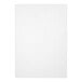 A clear vinyl sheet protector holding a white paper with a black border.