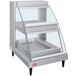 A silver Hatco countertop display case with a glass door.