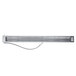 A long metal rectangular shelf with a wire attached to it.