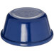 A cobalt blue Carlisle ramekin on a white background.