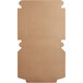 A Kraft bakery box with a cut out lid.