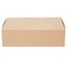 Southern Champion 1025K 14 inch x 10 inch x 4 inch Kraft Quarter Sheet Cake / Bakery Box - 100/Bundle