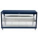A navy blue stainless steel Hatco countertop dual shelf warmer.