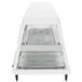A white Hatco countertop food warmer with glass shelves and doors.