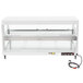 A white Hatco countertop food warmer with dual glass shelves.