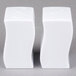 Fineline Tiny Temptations 610102-WH Tiny Twinnies White Plastic Salt and Pepper Shaker Set