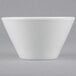 A Tuxton TuxTrendz white china bouillon cup.