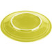 A Fiesta® Lemongrass china dinner plate with a white rim.
