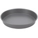 An American Metalcraft hard coat anodized aluminum round grey pizza pan.